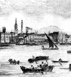 Anlegestellen am Fluss Themse, von St. Benet